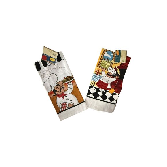 Home Collection - Kitchen Linen Set Includes 2 Dish Towel 2 Pot Holders 1 Oven M - Picture 5 of 5